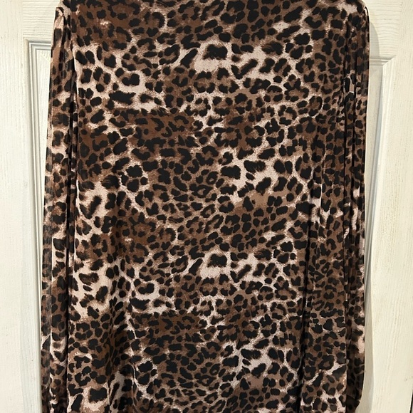 NWOT “A Love Story “ Leopard Print Knit Top - Picture 2 of 4